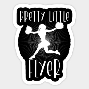 Pretty little Flyer cute Cheerleader Sticker